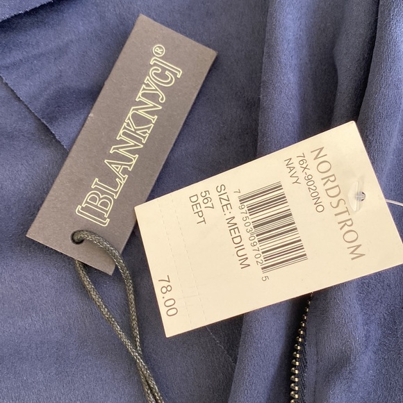 NWT Blank NYC Nordstrom Navy Jacket - Picture 2 of 4